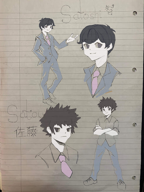 Satoshi and Satou designs by yudafs