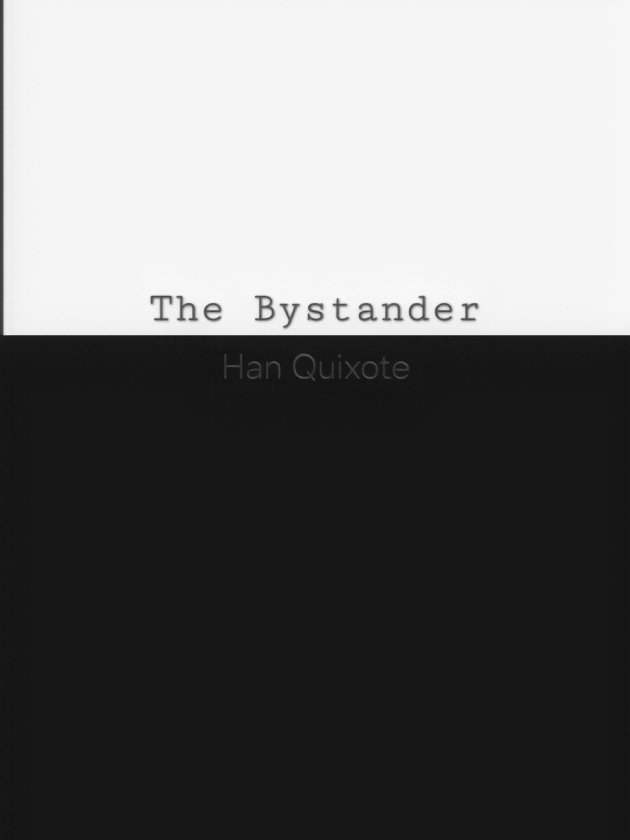 The Bystander (Cover 1)