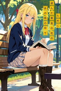 Kousaka Akari on the Bench