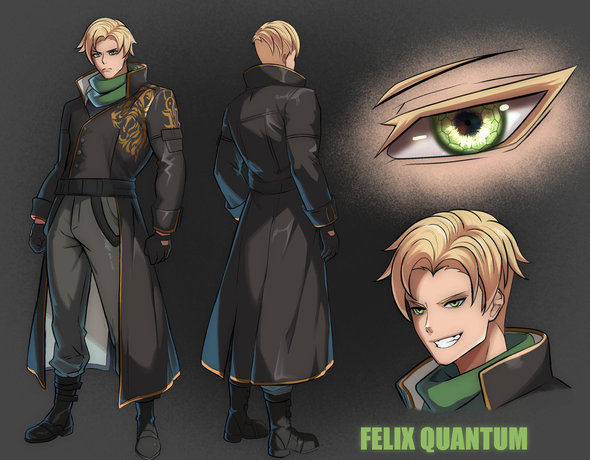 Felix Quantum's Character Sheet - Prototype