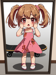 Maizy in her temporary doll body inside WHAT's Testing Facility (WTF)
