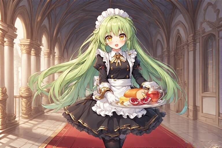 Maid Anna Delivers Breakfast to the Prince