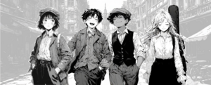 The young cast
