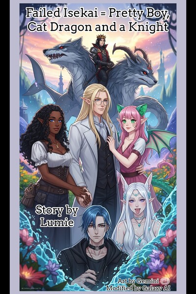 Failed Isekai = Pretty Boy Adored by a Cat Dragon and Married to a Knight