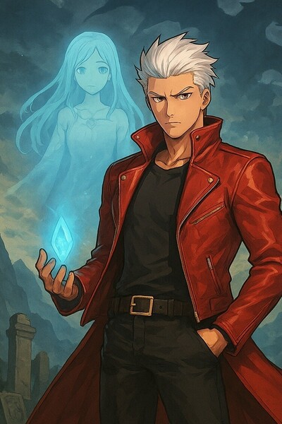 Reiji Hattori and Elnyra the Goddess Fragment