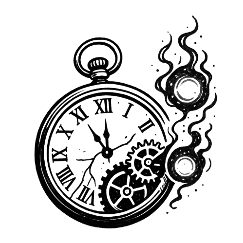 Broken Clock overrun by Magick
