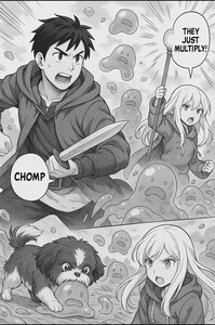 Chapter 8 and 9 battle with the slimes
