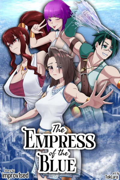 Cover for the novel "The Empress of the Blue"