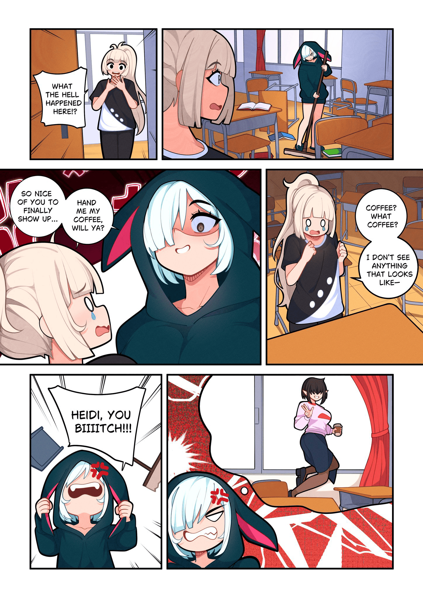 "Coffee? What coffee?" [Comic Cover]