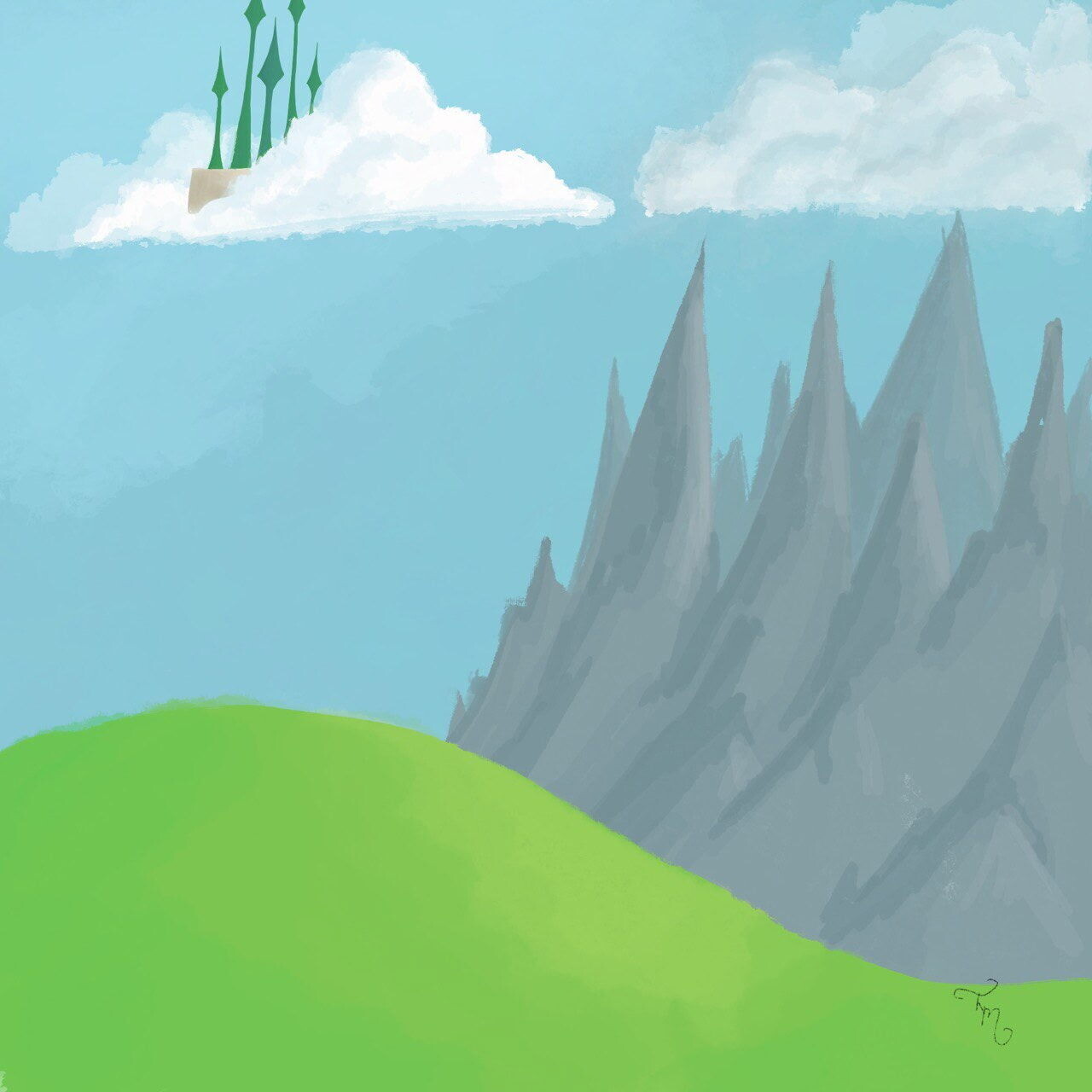 View of the sky from the Stony Jaw