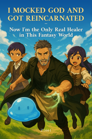 I Mocked God and Got Reincarnated — Now I'm the Only Real Healer in This Fantasy World - Cover