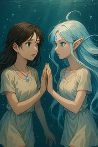 Elysia saying goodbye to her old self 