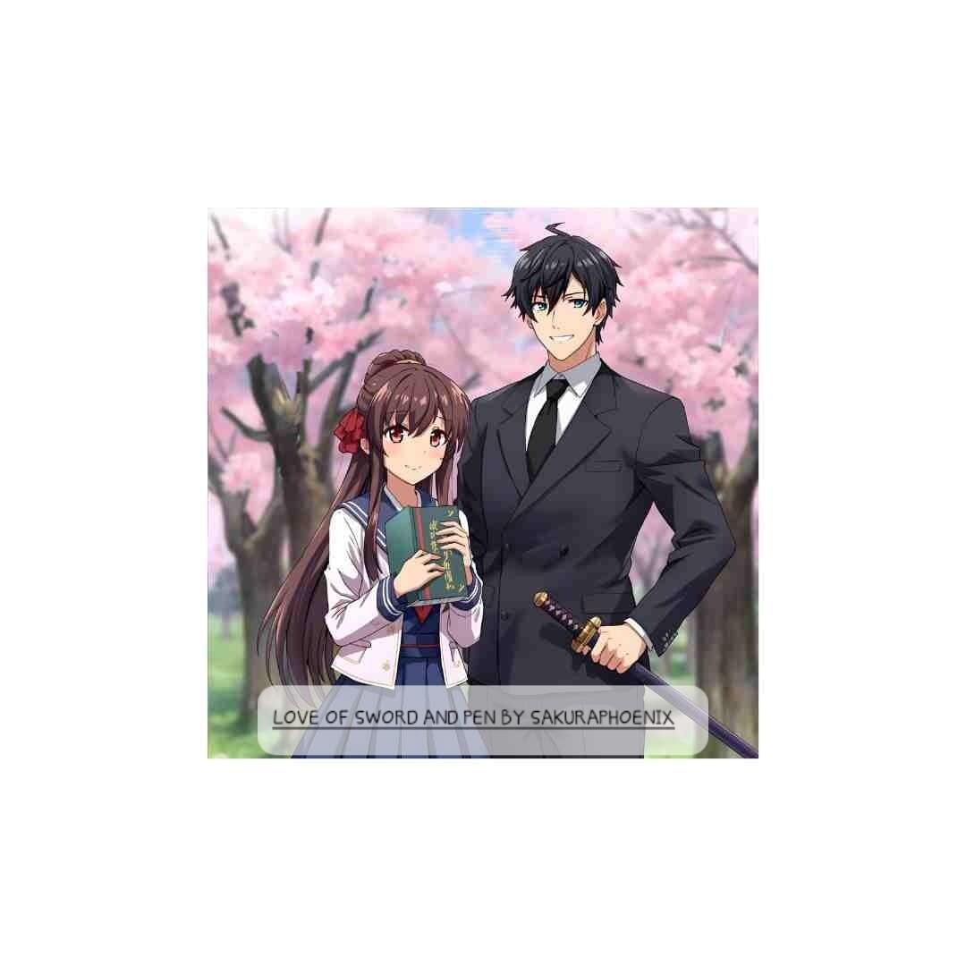 LOVE OF SWORD AND PEN.COVER ART BY CANVA