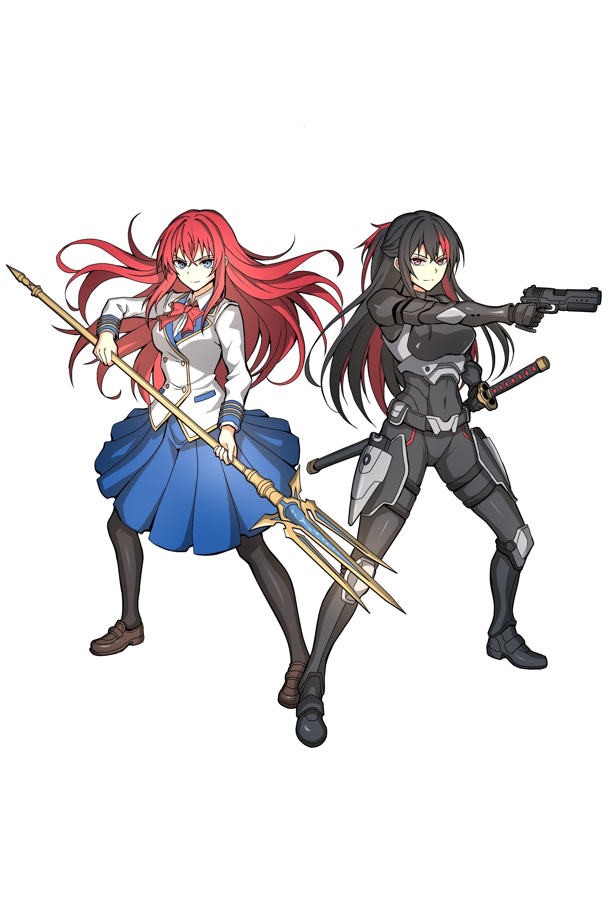 Mikoto Hikari And Sera Amanai Official illustration