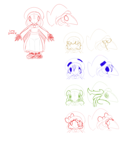 Concept Sketches (Magical Girl Outfits)