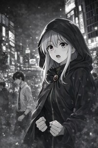 Claire looks confused by the human world that has changed so much Official Illustration