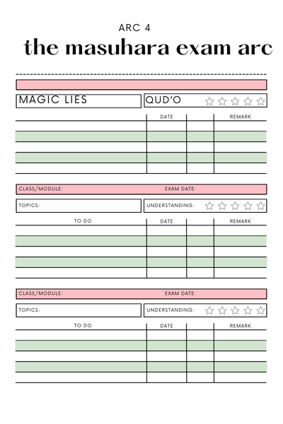 Arc 4 the masuhara exam 