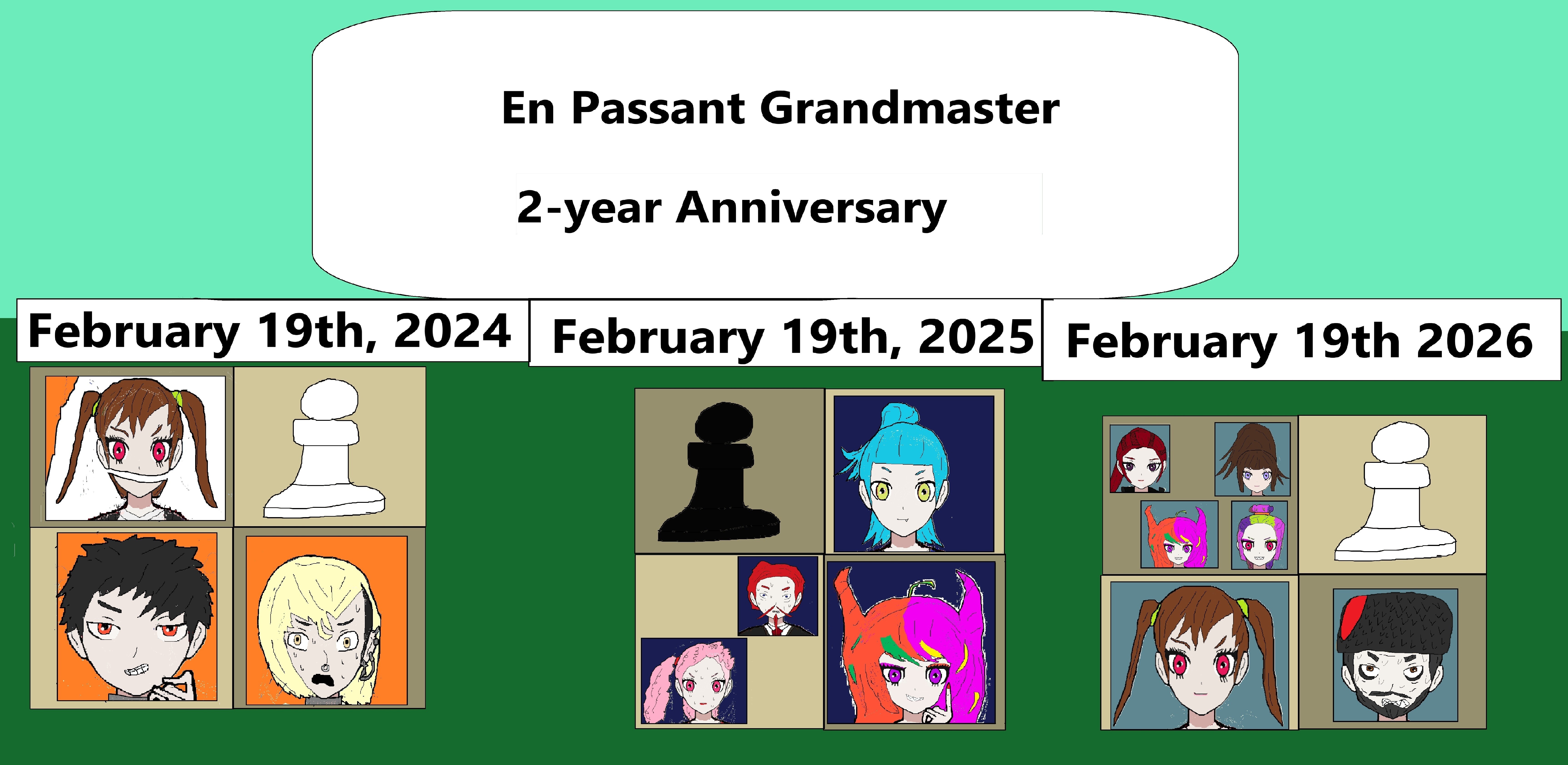 Happy 2-year anniversary En Passant Grandmaster