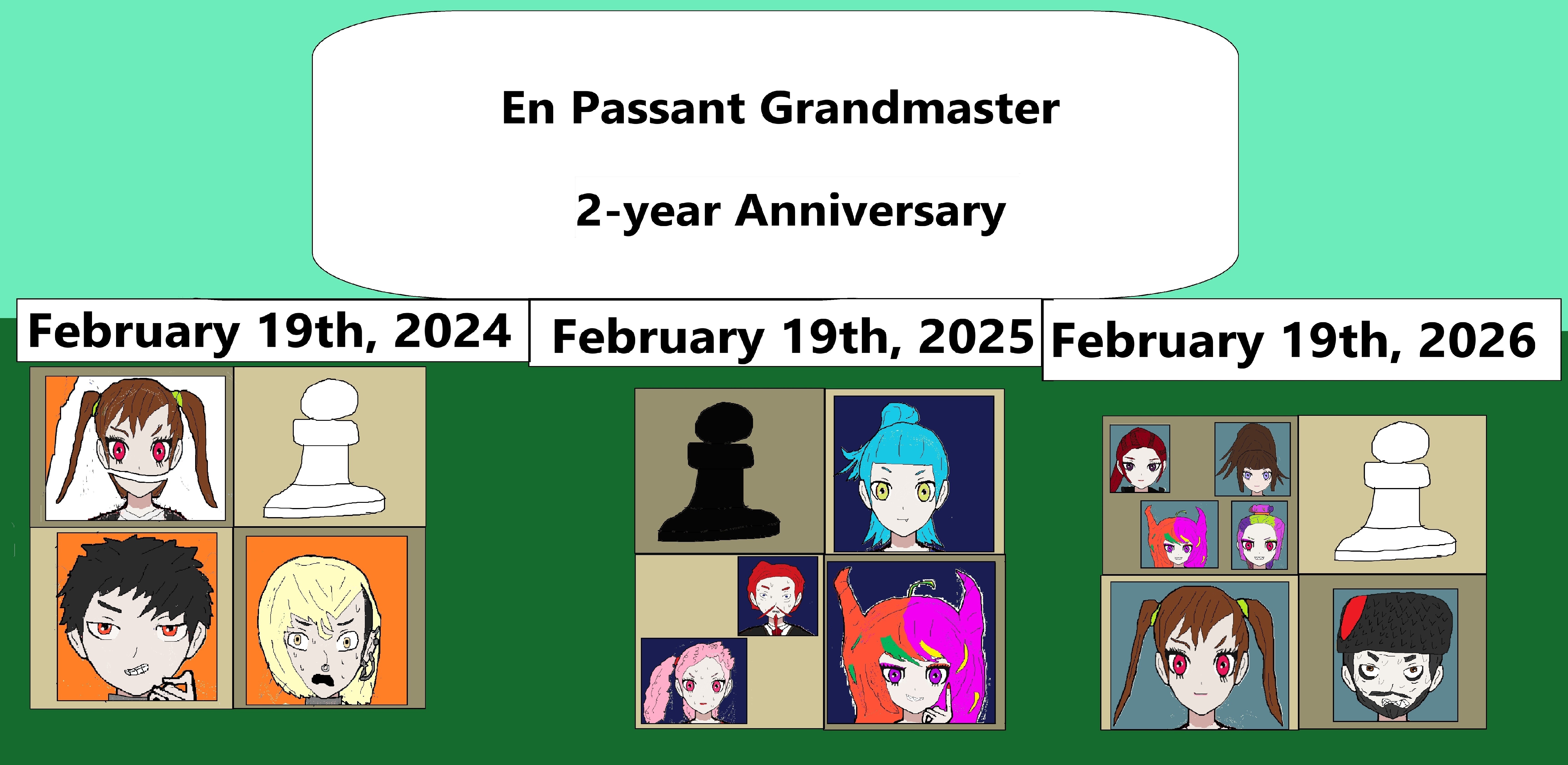 Happy 2-year anniversary En Passant Grandmaster
