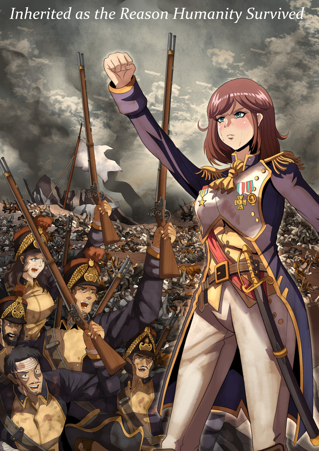 Inherited as the Reason Humanity Survived (Cover Art)