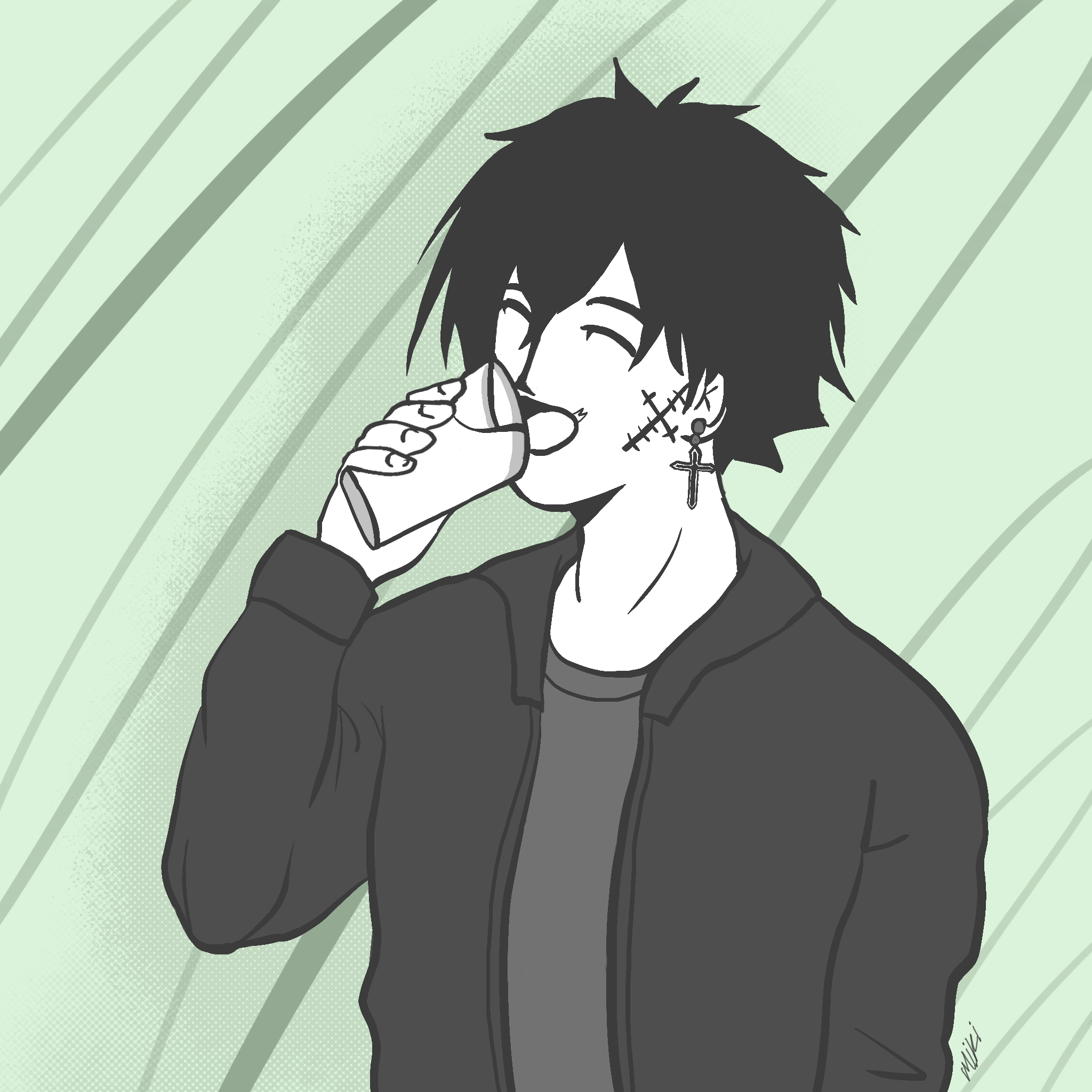 Vadars drinking milk