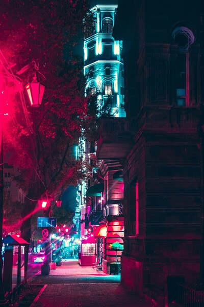 Pink Neon City