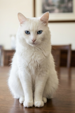 Angora, the white cat