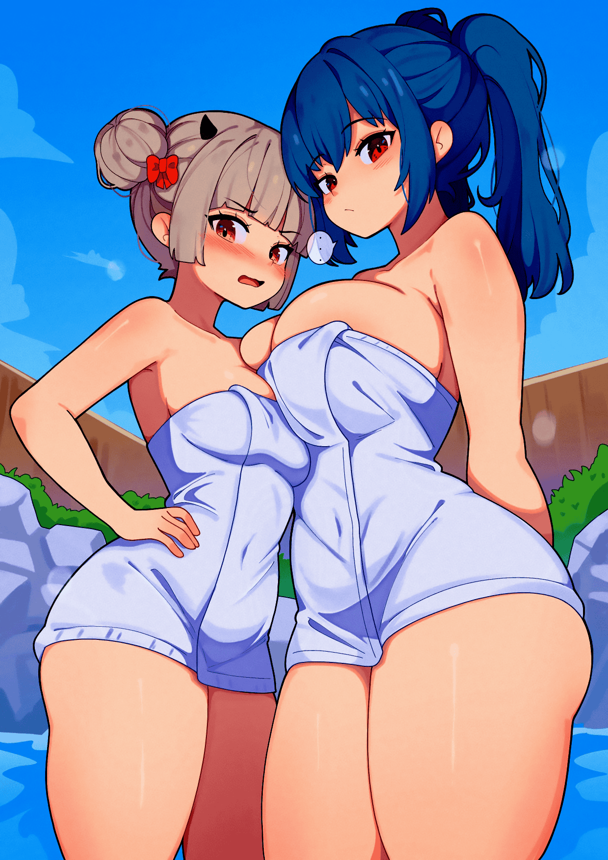 The Types of Anime-like Situations That Occur at the Onsen! — Cutie & Mamiko Pinup
