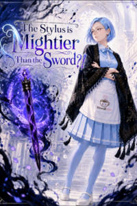 Initial AI cover for 'The Stylus is Mightier Than the Sword?!'
