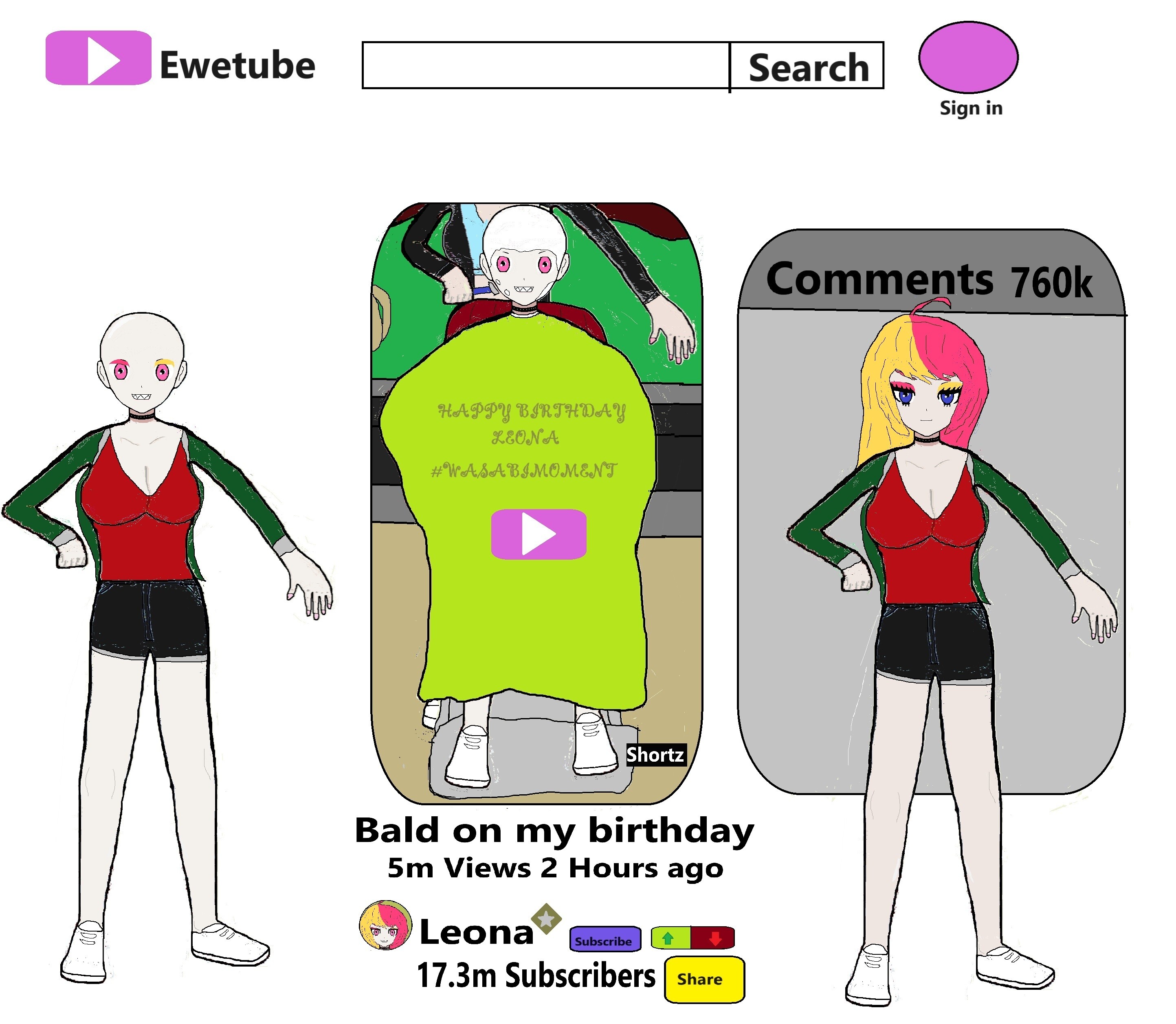 Two-year anniversary art