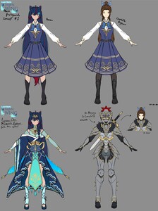 Concept Art 1# and battle attire