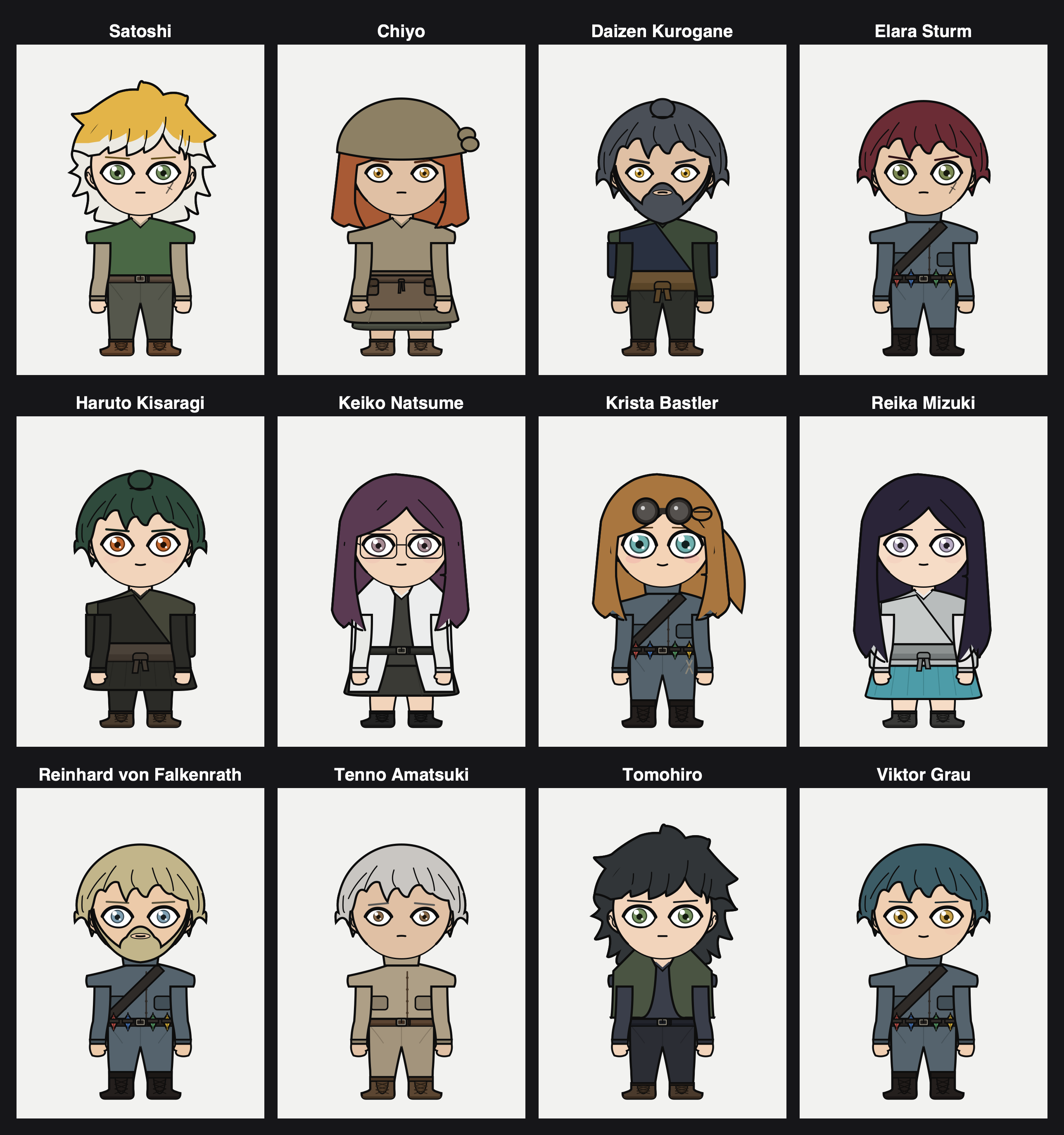 Character Reference Sheet - The Hero of the Mist Tragedy