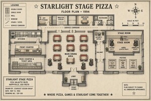 Possible floor plan for the pizzeria