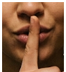 AI Generated Image of Someone going "Shh" (Temp cover)
