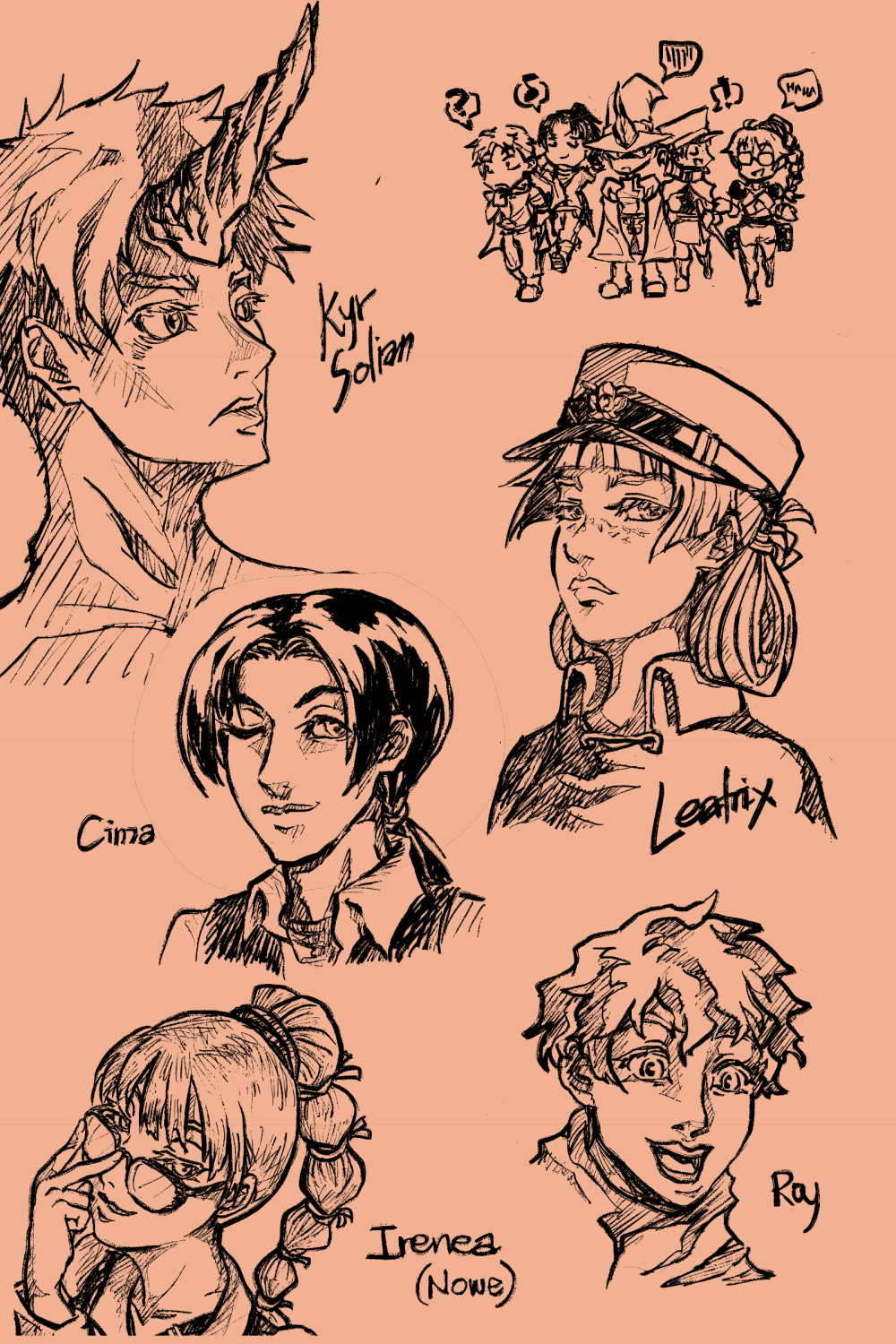 Kyr Solian and Supporting Characters