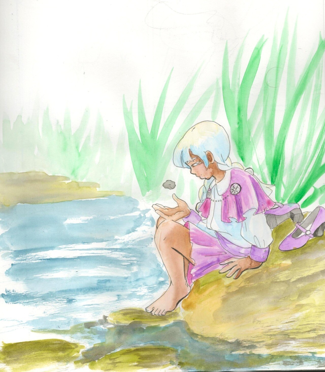 Klava at the river