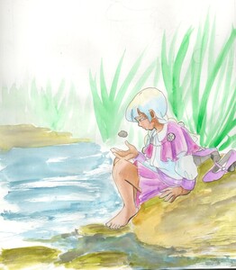 Klava at the river