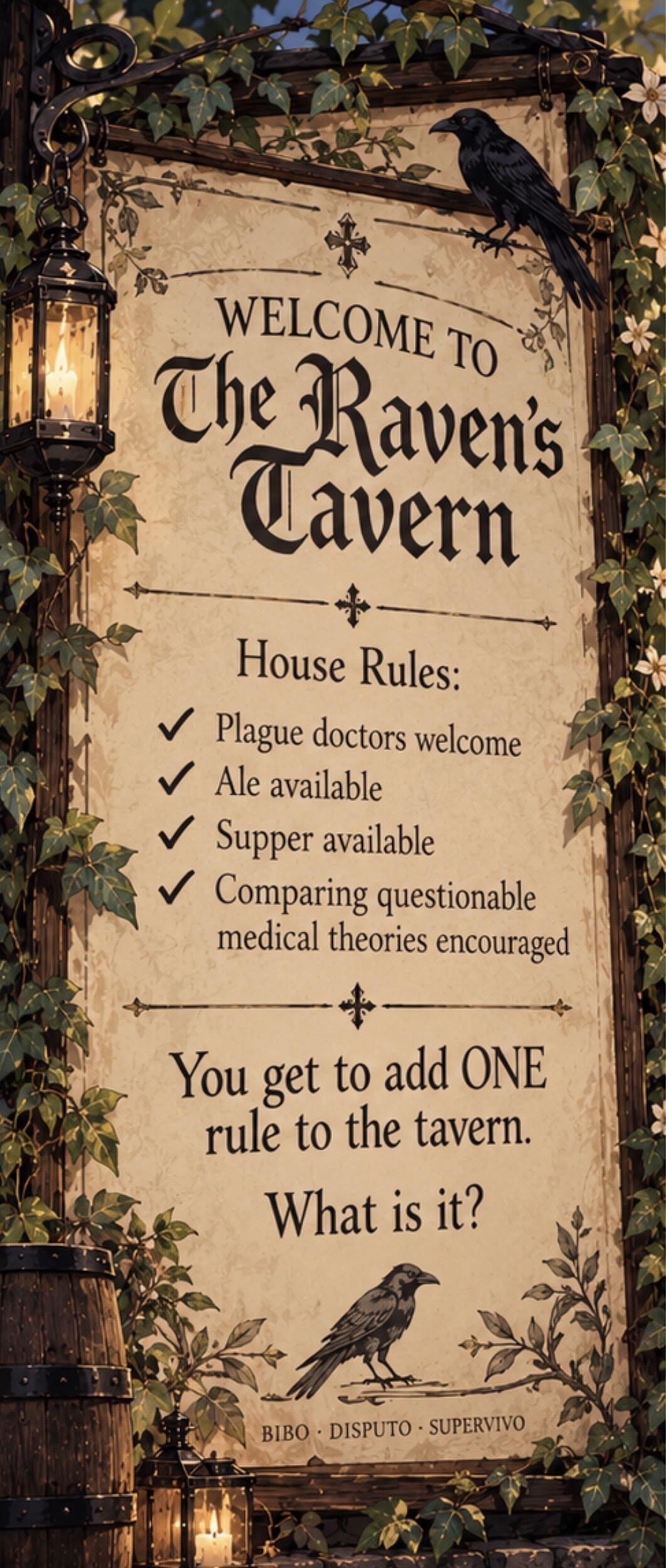 What Tavern Rule Would YOU ADD?