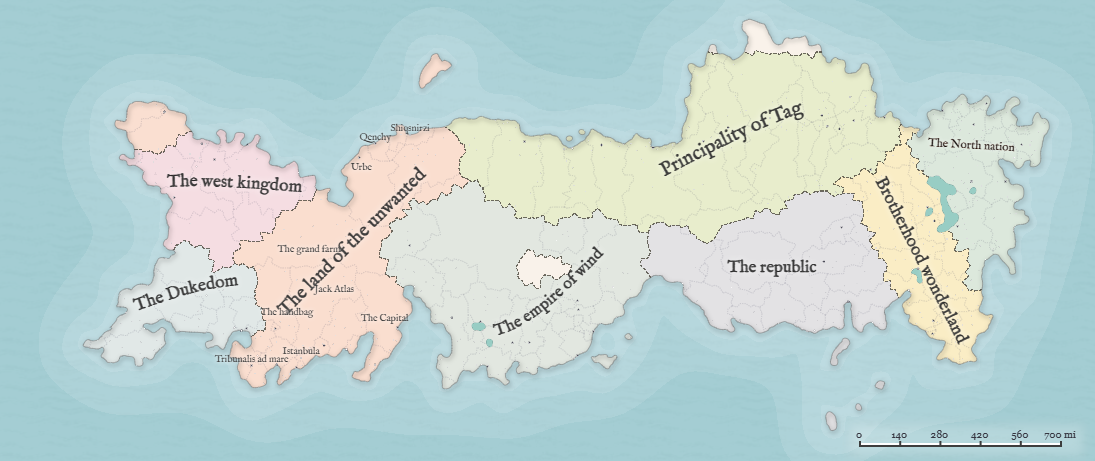 Human world map