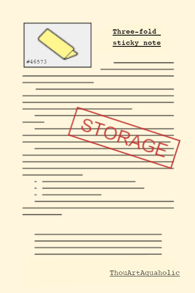 Three-Fold Sticky Note––Cover by ThouArtAquaholic.