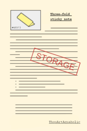 Three-Fold Sticky Note––Cover by ThouArtAquaholic.