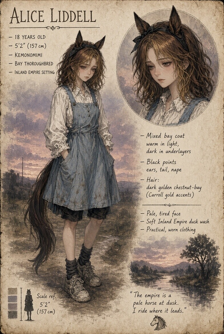 Concept art of Alice Liddel